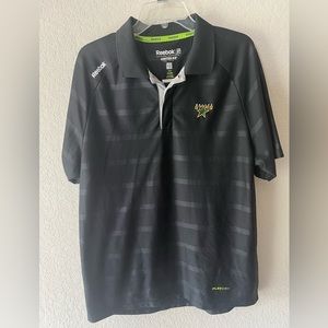 Reebok NHL Dallas Stars Black Polo